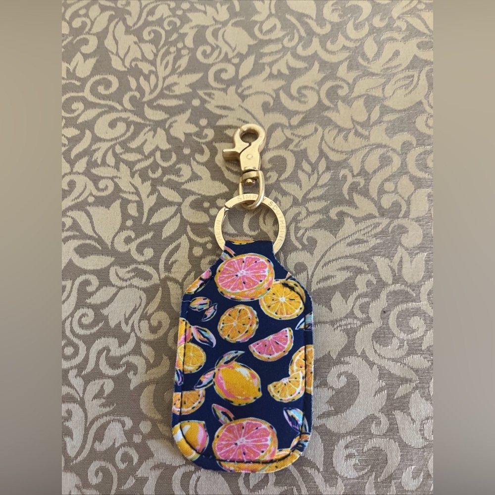 Simply Southern Hand Sanitizer Holder Keychain (Grapefruit & Oranges)